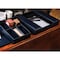 Dacasso Navy Blue Leatherette Enhanced Conference Room Organizer AG-4690 - alternate 6